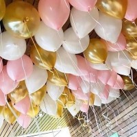 Воздушные шарики под потолок "Розовый вечер"